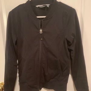 Athleta black zip up workout jacket